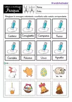Vorschau - Arbeitsblätter - Leggere e incollare - Pasqua (Italiano) - Seite 1