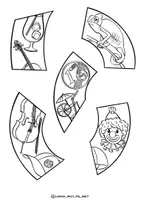 Vorschau - Arbeitsblätter - Ausmalbilder Bastelvorlagen "Buchstaben-Puzzle" Alphabet Buchstabenweg - Seite 3