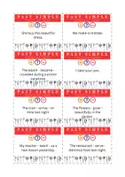 Vorschau - Aufgabenkarten - Past Simple (Irregular Verbs) - Task Cards - Seite 1