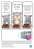 Vorschau - Mal- und Bastelvorlagen - Wombatklasse Lesezeichen Klassenmaskottchen Wombat - Seite 2