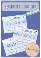 Vorschau - Poster - Merkposter: Addition (ab Kl. 2/3) - Deckblatt