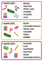 Vista previa - Refuerzo / NEE / Materiales de apoyo - CLASSROOM OBJECTS: 4 SKILLS CARDS - página 3