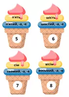Vorschau - Spiele - Ukrainisch. Ordungszahlen bis 100. Spiel. Zuordnen. - Seite 3