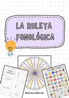 Vista previa - Unidades / Secuencias / Situaciones de Aprendizaje - RULETA FONOLÓGICA: plantilla para ruleta + 13 campos semánticos - Portada