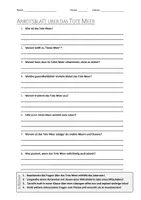 Vorschau - Arbeitsblätter - AB mit Fragen zum Thema "Totes Meer" + Lösungsblatt + Infografik - Deckblatt