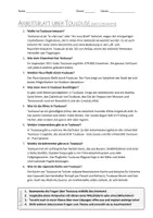 Vorschau - Arbeitsblätter - AB mit Fragen zum Thema "Toulouse" + Lösungsblatt - Seite 1