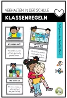 Vorschau - Arbeitsblätter - Verhalten in der Schule - Klassenregeln - Deckblatt