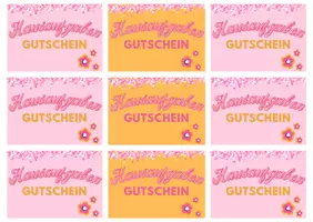 Vorschau - Bildkarten - Hausaufgabengutscheine - Barbie - Girly - Seite 1