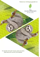 Vorschau - Poster - Faultierklasse Wimpelkette Klassentier - Deckblatt