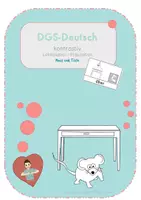 Vorschau - Arbeitsblätter - Präpositionen und Lokalisation im Deutsch und Gebärdensprache (Maus und Tisch) - Deckblatt