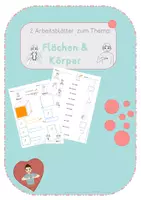 Vorschau - Arbeitsblätter - Flächen und Körper unterscheiden - Gebärdensprache - Deckblatt