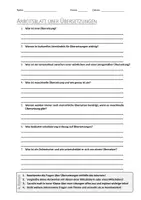 Vorschau - Arbeitsblätter - AB mit Fragen zum Thema "Übersetzung" + Lösungsblatt - Deckblatt