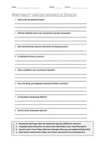 Vorschau - Arbeitsblätter - AB mit Fragen zum Thema "Ukrainische Sprache" + Lösungsblatt - Deckblatt