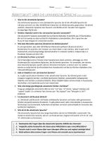Vorschau - Arbeitsblätter - AB mit Fragen zum Thema "Ukrainische Sprache" + Lösungsblatt - Seite 1
