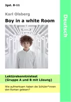 Vorschau - Test - Boy in a white Room - Lektüretest - Lesetest zum Roman von Karl Olsberg - Deckblatt