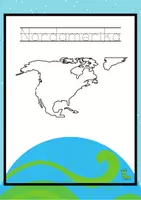 Vorschau - Mal- und Bastelvorlagen - Kontinente Malbuch 🌍🎨 - Seite 1