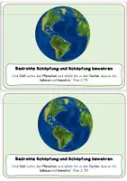 Vorschau - Arbeitsblätter - Faltbares Arbeitsblatt Schöpfungsauftrag - Seite 2