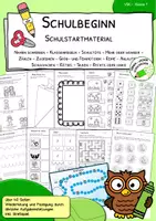 Vorschau - Arbeitsblätter - Schulbeginn - Einschulung - Material für den Schulstart - Deckblatt