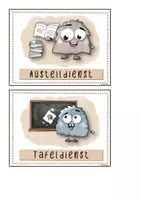Vorschau - Präsentationen/Tafelbilder - Knuffige Klassendienste (Visualisierungskärtchen) - Seite 2