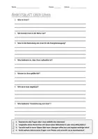 Vorschau - Arbeitsblätter - AB mit Fragen zum Thema "Uran" + Lösungsblatt - Deckblatt