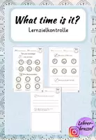 Vorschau - Arbeitsblätter - Time - Lernzielkontrolle - Deckblatt