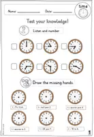 Vorschau - Arbeitsblätter - Time - Lernzielkontrolle - Seite 3