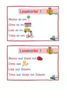Vorschau - Arbeitsblätter - Materialpaket: Lesekarteien Teil 1 - 3 mit Arbeitsblättern und Lösungen - Seite 3