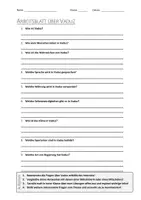 Vorschau - Arbeitsblätter - AB mit Fragen zum Thema "Vaduz" + Lösungsblatt - Deckblatt