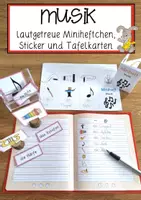 Vorschau - Arbeitsblätter - lautgetreues Miniheft Musik (inkl. Sticker und Tafelbildkarten) - Deckblatt
