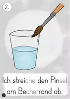 Vorschau - Bildkarten - Bildkarten | Der richtige Farbauftrag - Einführung Farbkasten - Seite 2