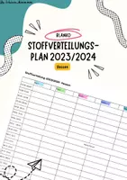 Vorschau - Anderer Materialtyp - Stoffverteilung 2023/2024 Hessen - Deckblatt