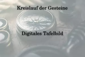 Vorschau - Präsentationen/Tafelbilder - Der Kreislauf der Gesteine - Geographie - Digitales Tafelbild - Deckblatt