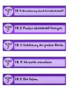 Vorschau - Mal- und Bastelvorlagen - Materialpaket Etiketten für Ordnerrücken und Maxibriefkartons ev. Religion Realschule - Seite 3