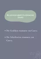 Vorschau - Poster - Plakat Klassenarbeitstermine - Dino-Motto - Seite 3