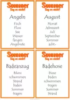 Vista previa - Juegos / Gamificación - Sommer-Wortschatz, Sag es nicht! Spiel - Portada
