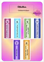 Vorschau - Mal- und Bastelvorlagen - Ordnerrücken Etiketten ev. Religion Realschule - Deckblatt
