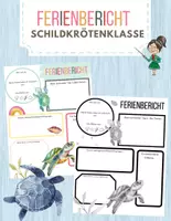 Vorschau - Arbeitsblätter - Ferienbericht für die Schildkrötenklasse - Deckblatt