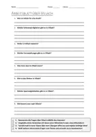 Vorschau - Arbeitsblätter - AB mit Fragen zum Thema "Villach" + Lösungsblatt - Deckblatt