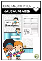 Vorschau - Arbeitsblätter - Hausaufgabenheft - Hausaufgaben - ohne Maskottchen - Klassentier - Seite 1