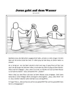 Vorschau - Arbeitsblätter - Jesus geht auf dem Wasser - Seite 1