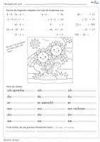 Vorschau - Arbeitsblätter - Deutsch & Mathe Übungen Klasse 2/3 – Wiederholungsheft (fit für die 3. Klasse, Arbeitsblätter Grundschule) - mit Lösungen - Seite 3