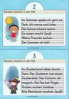 Vorschau - Aufgabenkarten - Abschreibkartei Genau abschreiben Grundschrift - Seite 2