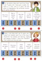 Vista previa - Hojas de trabajo - NICE TO MEET YOU - First texts in English (10 Reading Comprehensions) - página 2