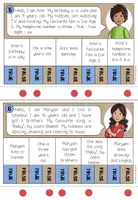 Vista previa - Hojas de trabajo - NICE TO MEET YOU - First texts in English (10 Reading Comprehensions) - página 3