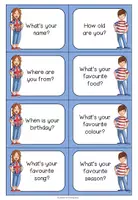 Vista previa - Hojas de trabajo - NICE TO MEET YOU - Conversation Cards - página 1