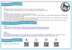 Vorschau - Poster - editierbarer Stundenplan Safariklasse hell #Klassentier - Seite 1