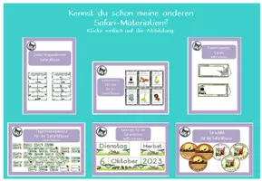 Vorschau - Poster - editierbarer Stundenplan Safariklasse hell #Klassentier - Seite 2