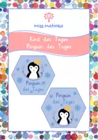 Vorschau - Stationenlernen - Materialpaket Pinguin Pinguinklasse - Deckblatt