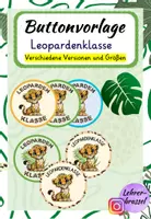 Vorschau - Mal- und Bastelvorlagen - Buttonvorlage | Leopardenklasse | Klassenraum | Deko - Deckblatt