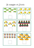 Aperçu - Feuilles d'exercices - Je compte et j'écris - Page 2
